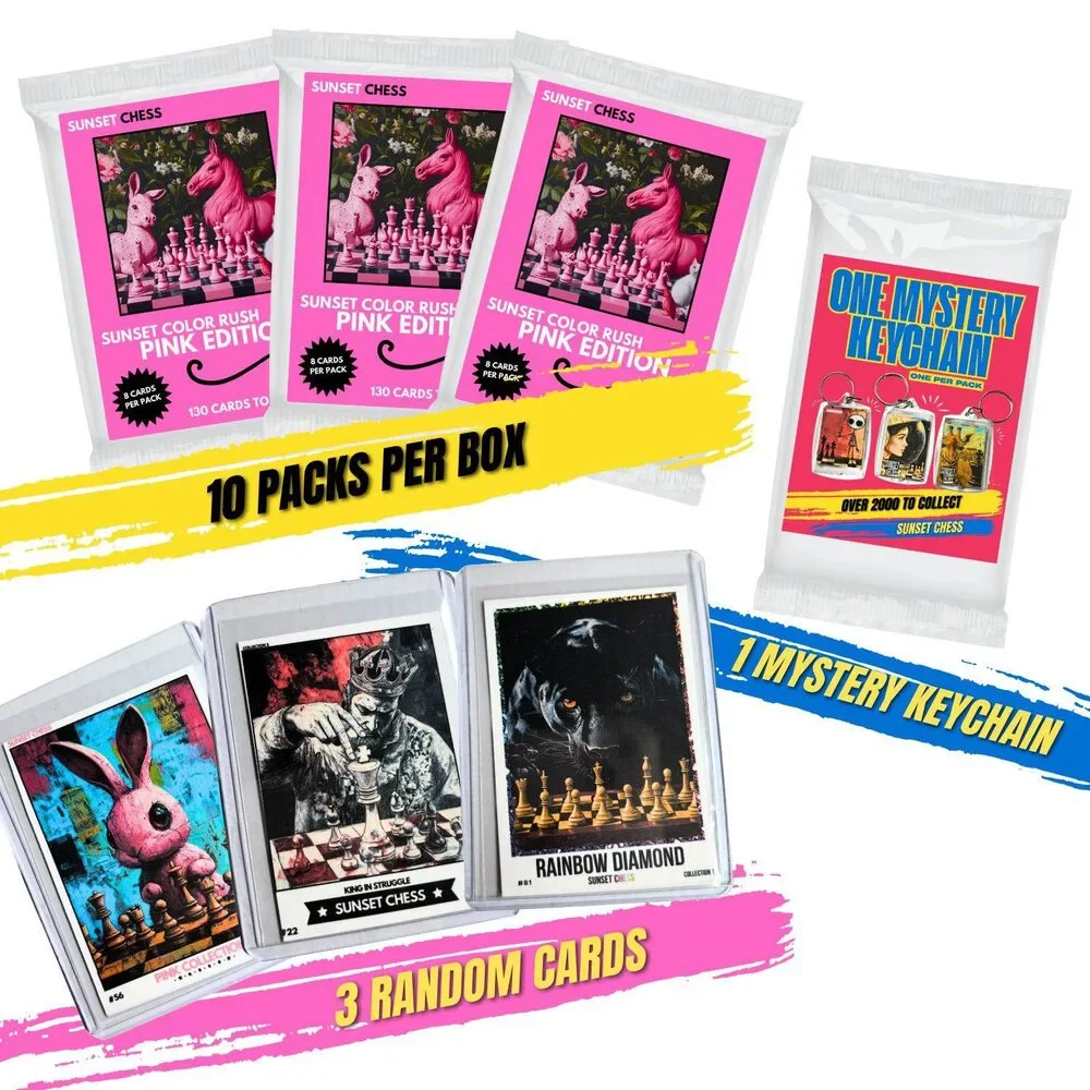 Pink Color Rush Trading Cards - Mini Box Collection - Picture 2 of 2